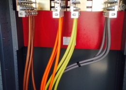 Switch gear supply conductors